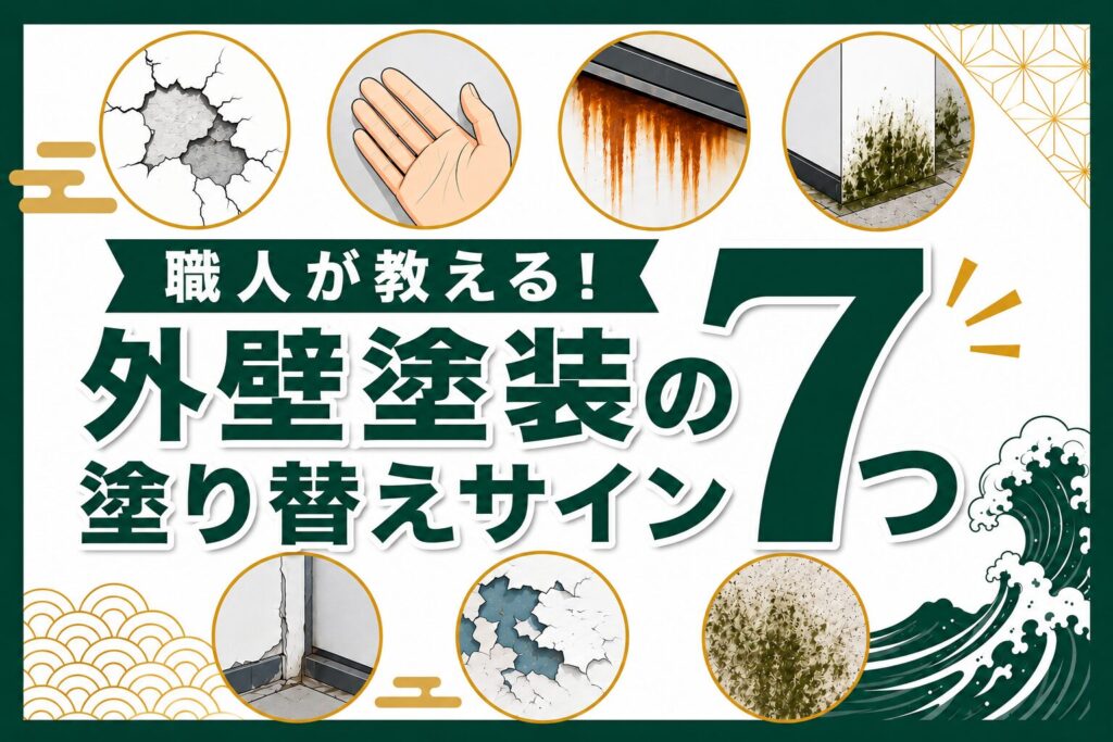 職人が教える！外壁塗装の７つの塗り替えサイン