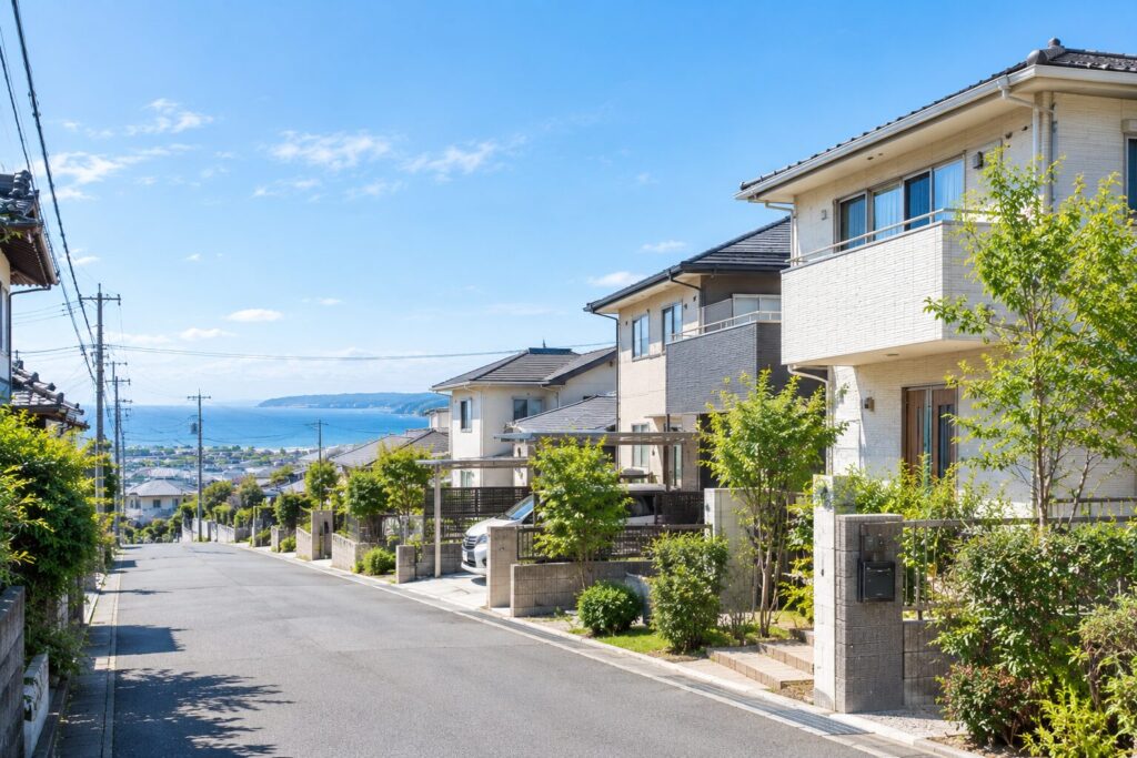 福津市の住宅街