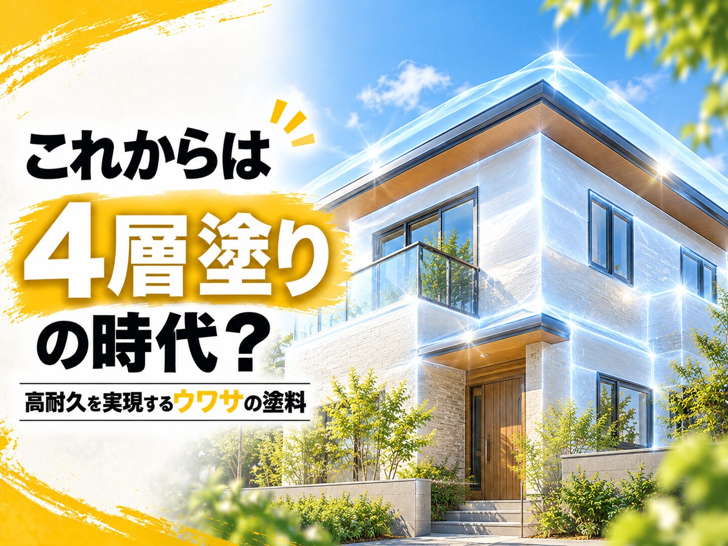 これからは、４層塗りの時代？｜高耐久を実現するウワサの塗料