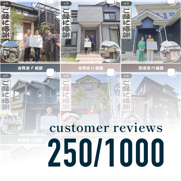 最高の笑顔の完工写真が【250件】を突破しました