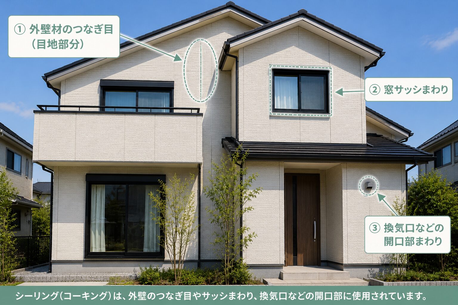 シーリングの施工箇所