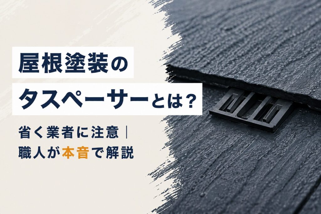 屋根塗装のタスペーサーとは?省く業者に注意|職人が本音で解説