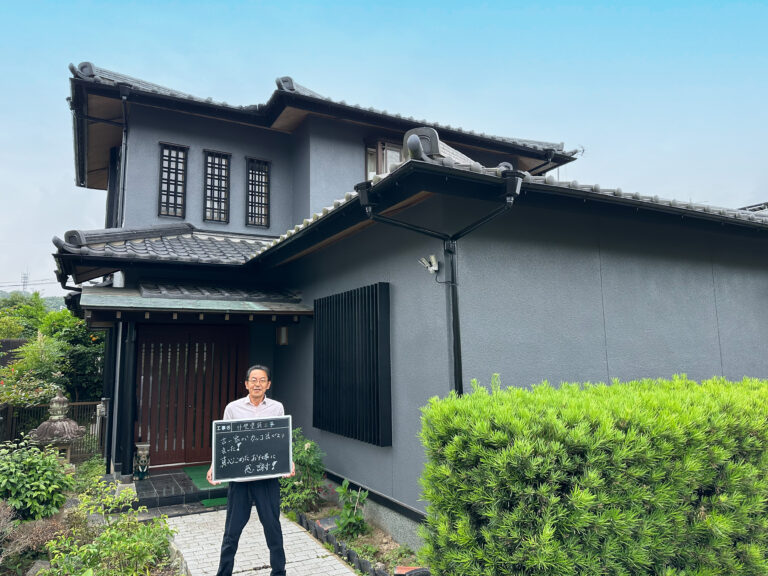 宗像市　H様邸｜外壁塗装、玄関軒天木部