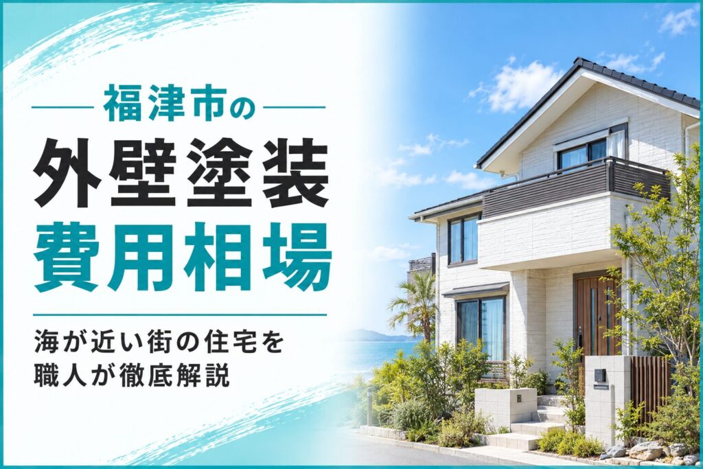 福津市の外壁塗装費用相場｜海が近い街の住宅を職人が徹底解説