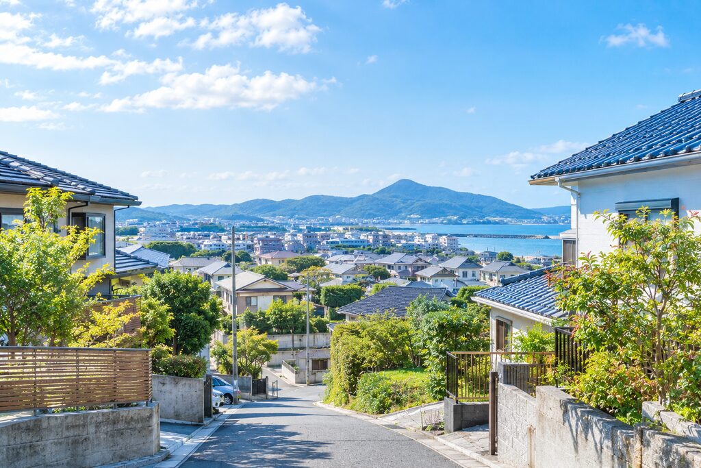 宗像市の町並み